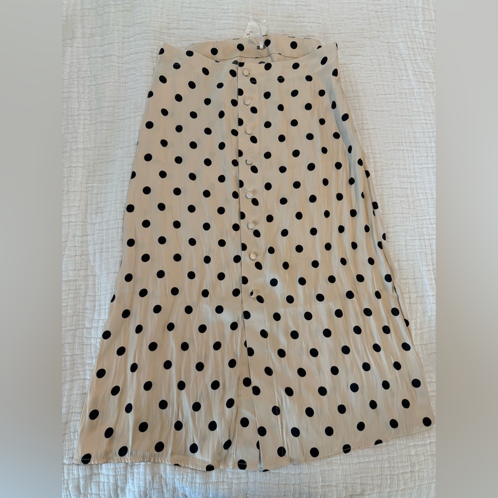 Free people sayin Polka Dot Midi Skirt NWT 1022